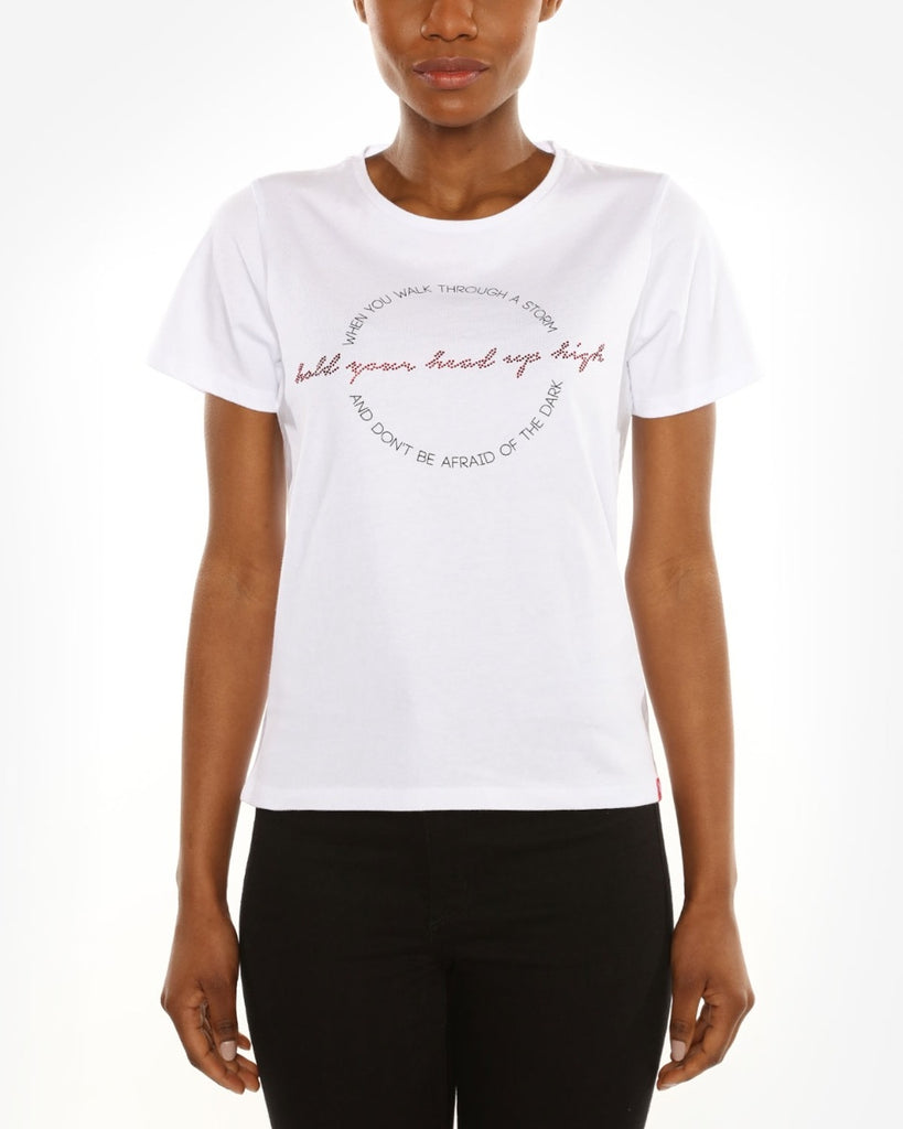 LFC Womens White Heads Up Tee