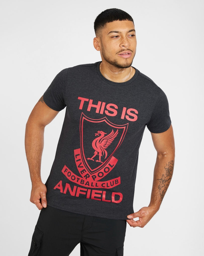 LFC Adults This Is Anfield Charcoal Tee