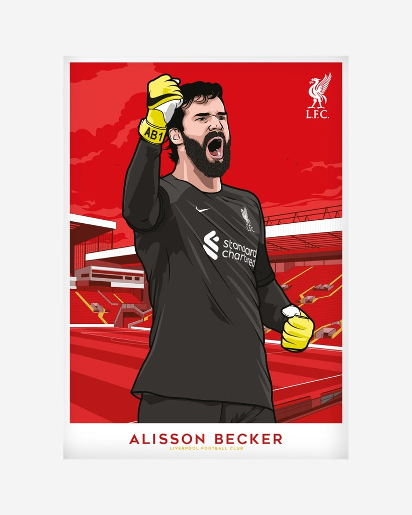LFC Alisson Becker A2 Print