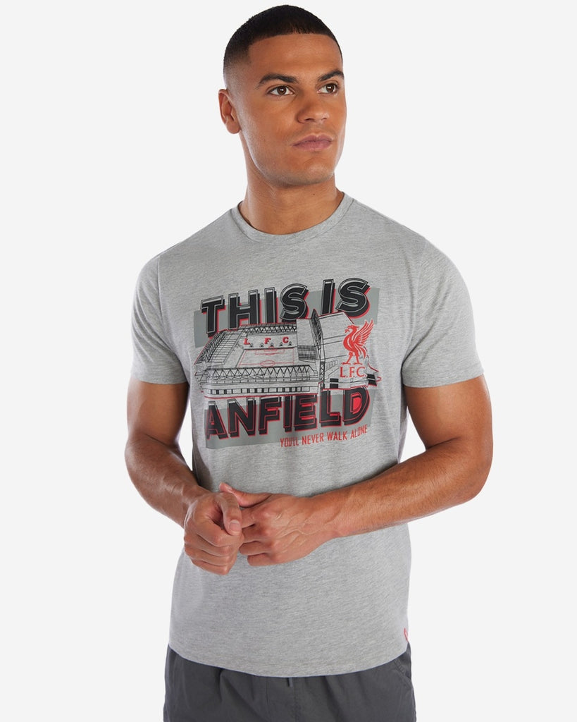 LFC Mens Anfield YNWA Tee Grey Marl