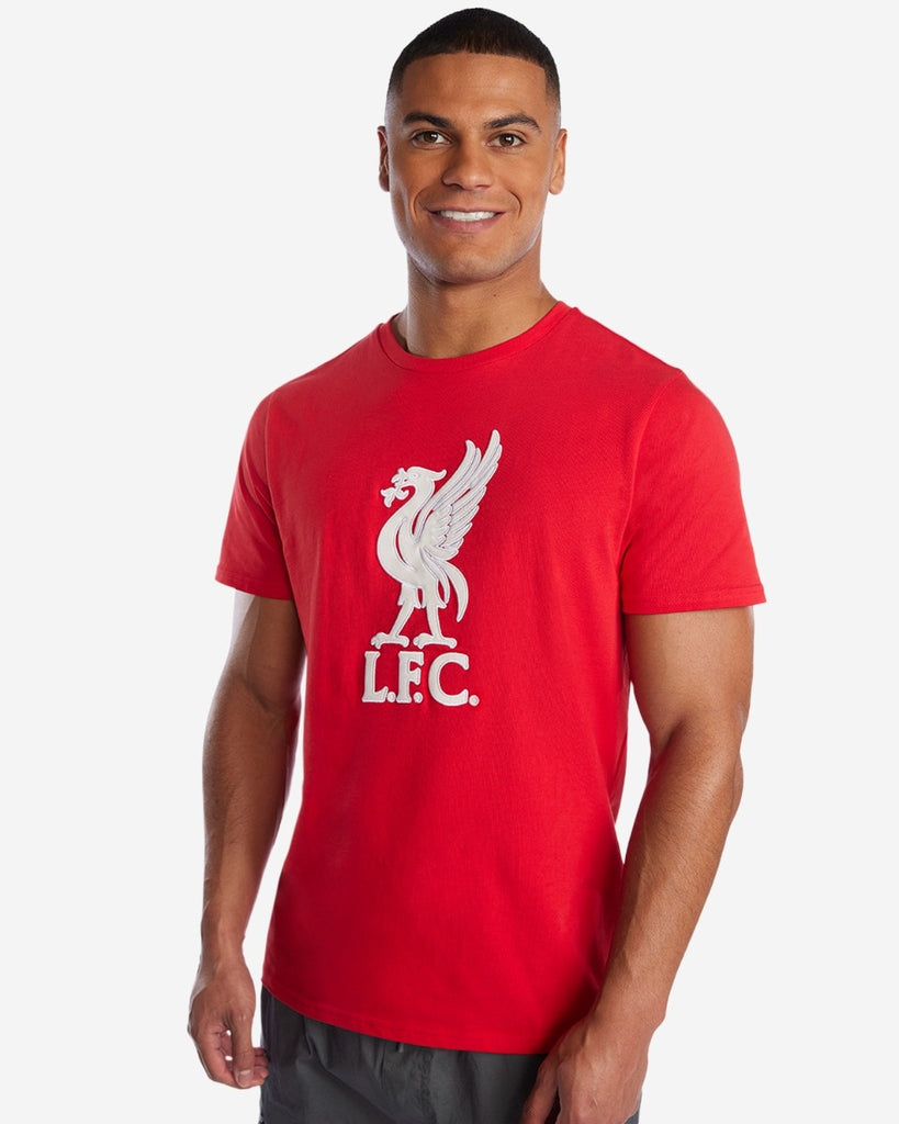 LFC Mens Liverbird Applique Tee (Red)