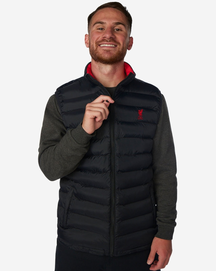 LFC Mens Padded Gilet Black