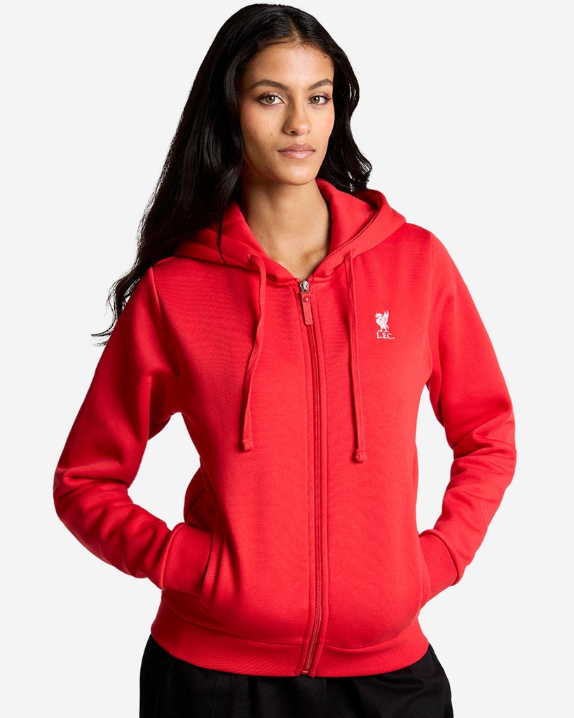 LFC Womens Zip Through Hoody Red