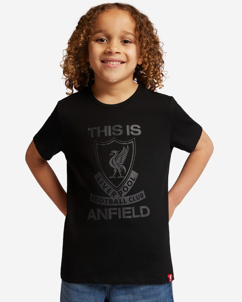 LFC Junior This Is Anfield Black Tee
