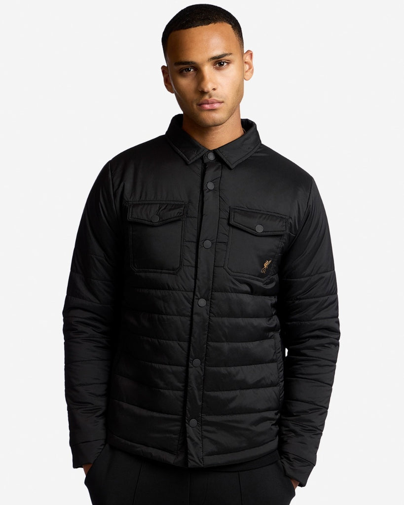 LFC Mens Padded Shacket Black