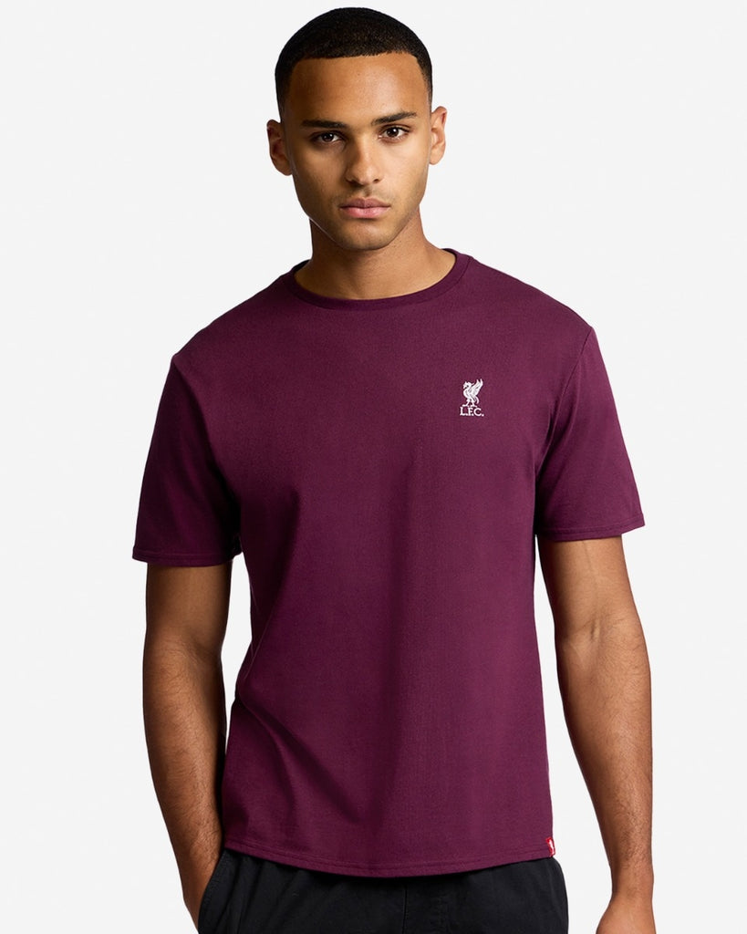 LFC Mens Liverbird Emblem Tee Cherry