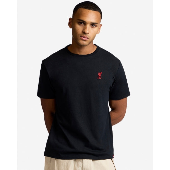 LFC Adults Liverbird Emblem Tee Black