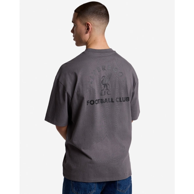 LFC Mens Distressed Back Oversized Tee Grey
