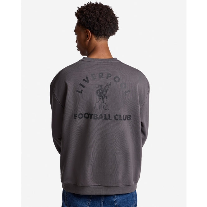 LFC Mens Distressed Back Oversized Sweatshirt Grey