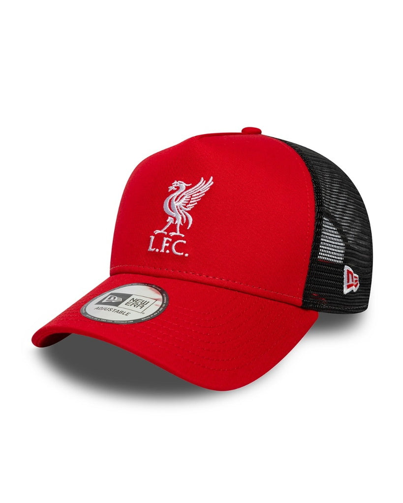 LFC New Era Core Trucker Liverbird Cap Red & Black