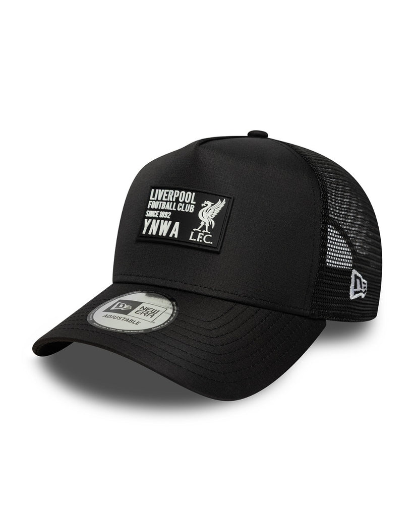 LFC New Era Ripstop Trucker Badge Cap Black