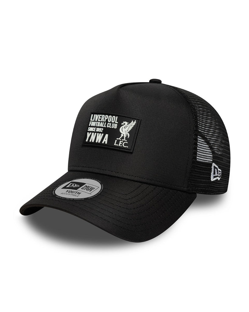 LFC New Era Kids Ripstop Trucker Badge Cap Black