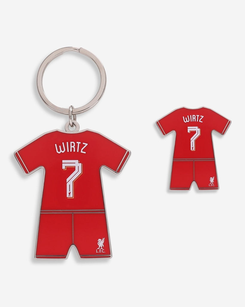 LFC 25/26 Wirtz Badge & Keyring Set