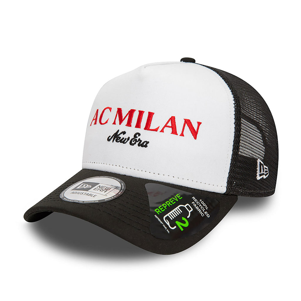 AC Milan Wordmark EF Trucker Cap (Black/White)