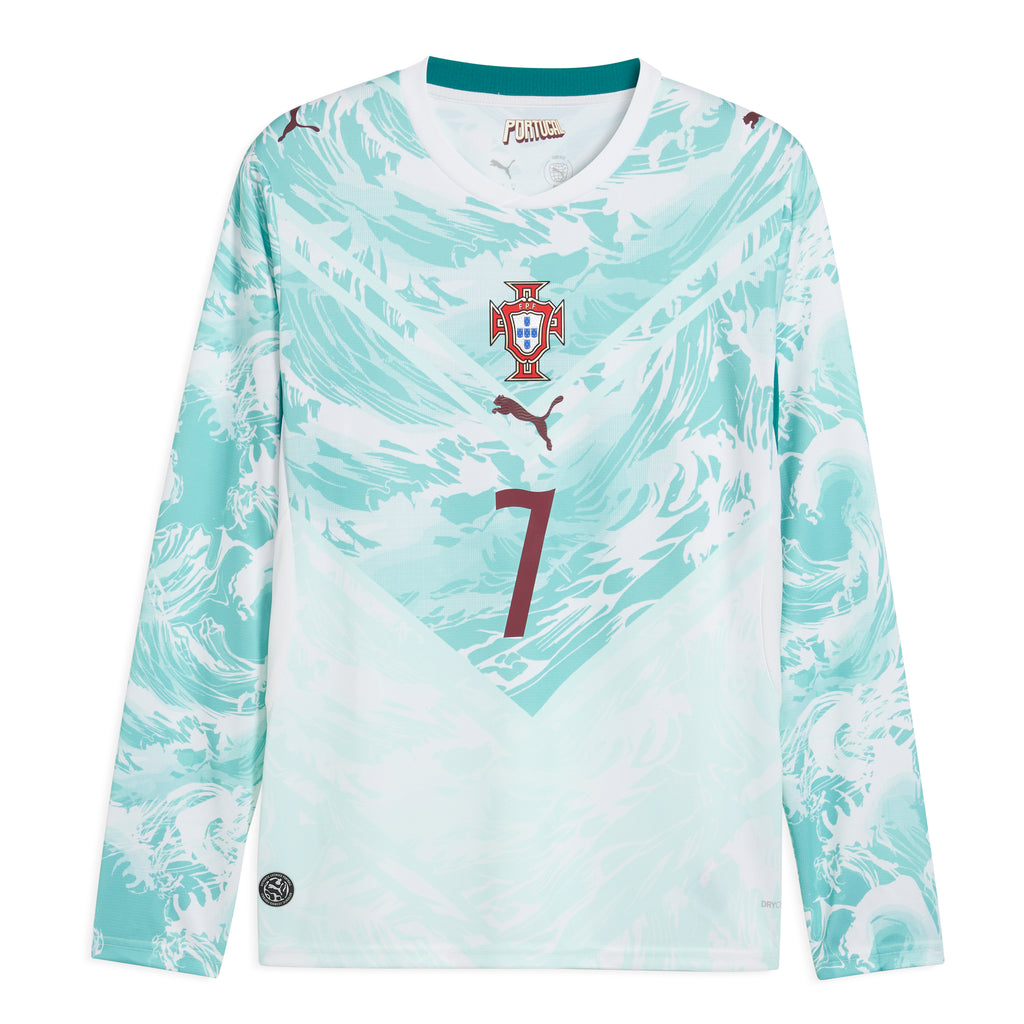 Portugal Adult World Cup 2026 LS Away Replica Jersey w/ Ronaldo Nameset