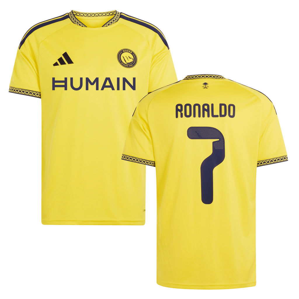 Al Nassr FC Adult 2026/27 Home Jersey with Ronaldo #7 Nameset
