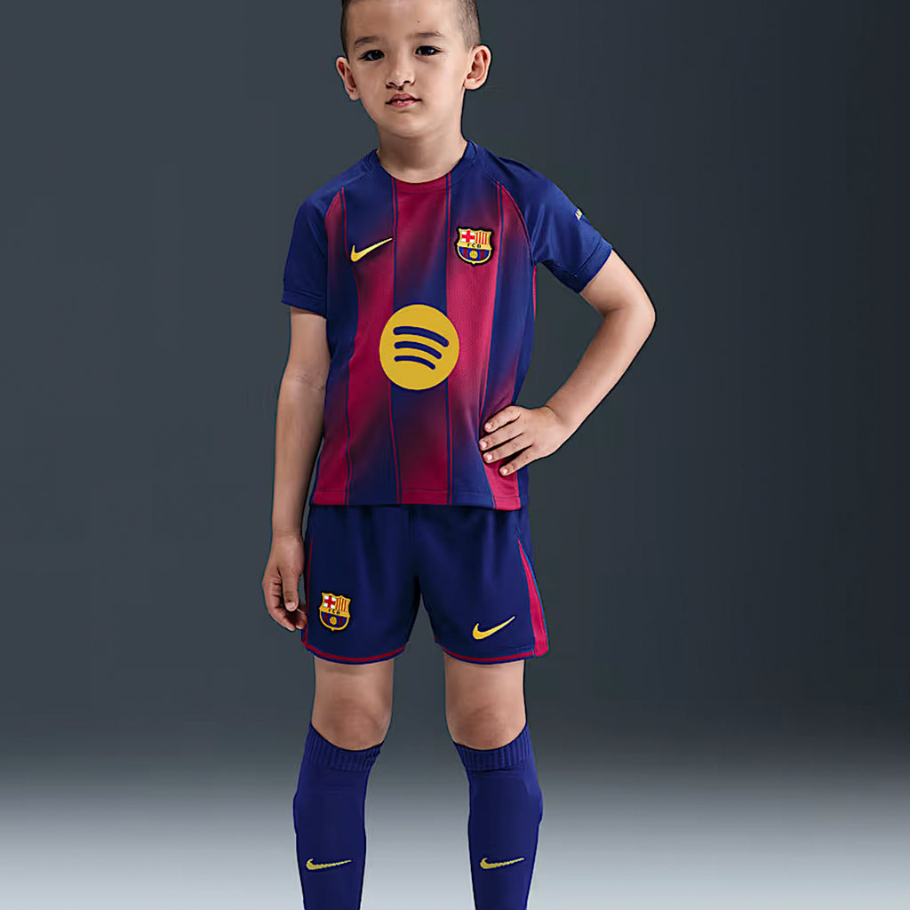 Barcelona Little Kids 2025/26 Stadium Home Kit