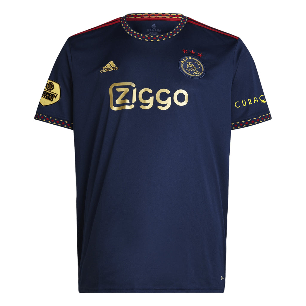 Ajax Adult 2022-23 Away Jersey w/ Eredivisie Champions Badge + Sponsor