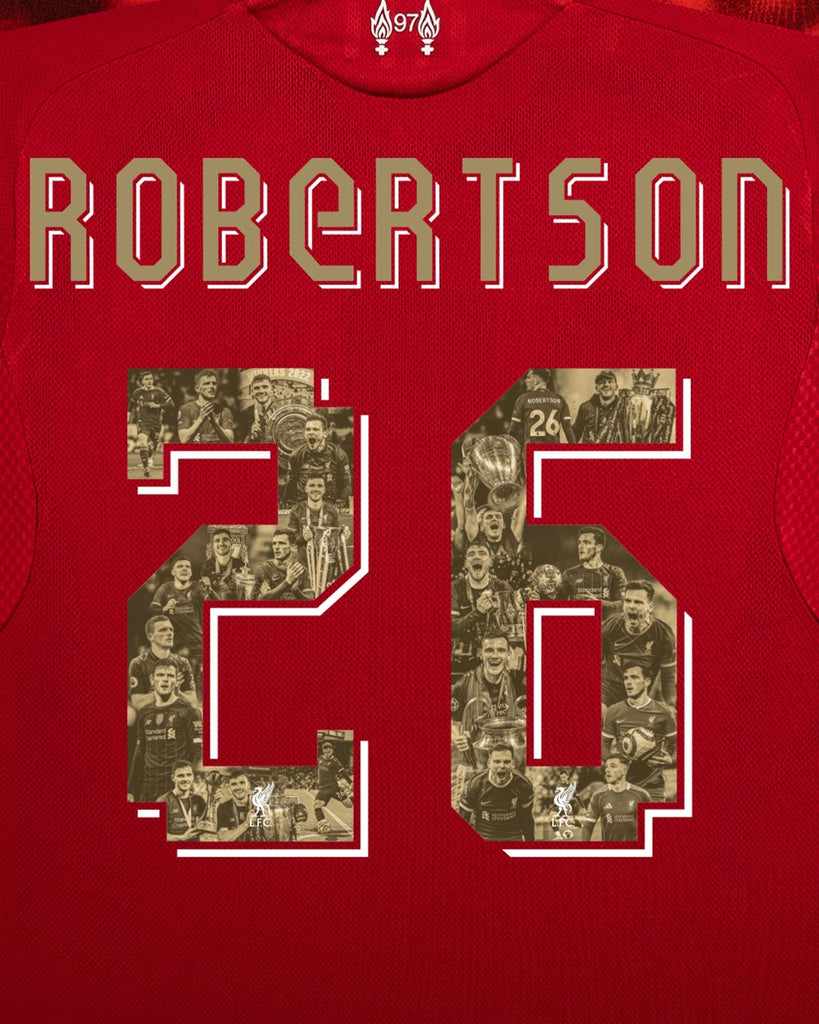 Liverpool FC Robertson 26 XL 限定font 匿名便発 LFC Framed 25/26 Robertson Hero Shirt – Weston Corporation