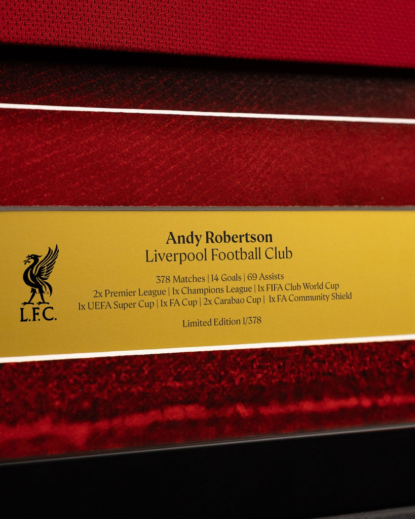 LFC Framed 25/26 Robertson Hero Shirt – Weston Corporation