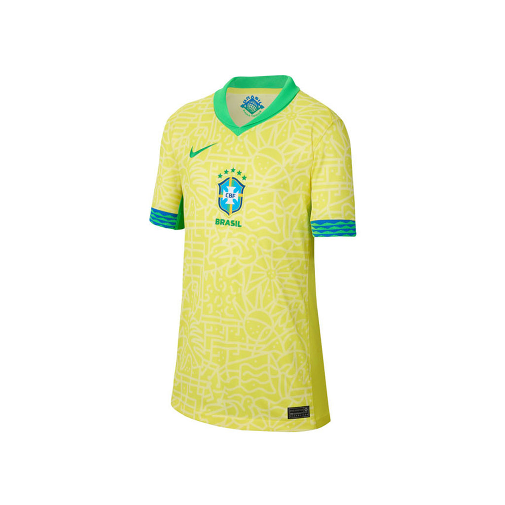 Brazil Big Kids Copa 2024 Stadium SS Home Jersey