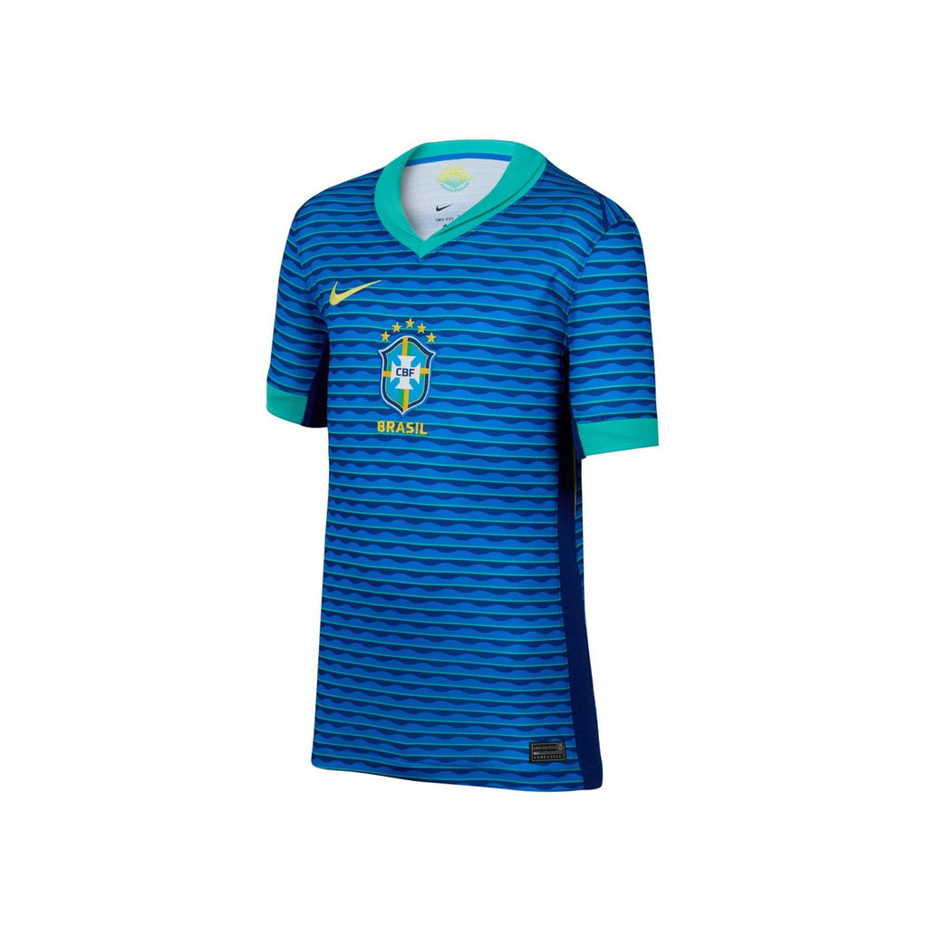 Brazil Big Kids Copa America 2024 Stadium SS Away Jersey