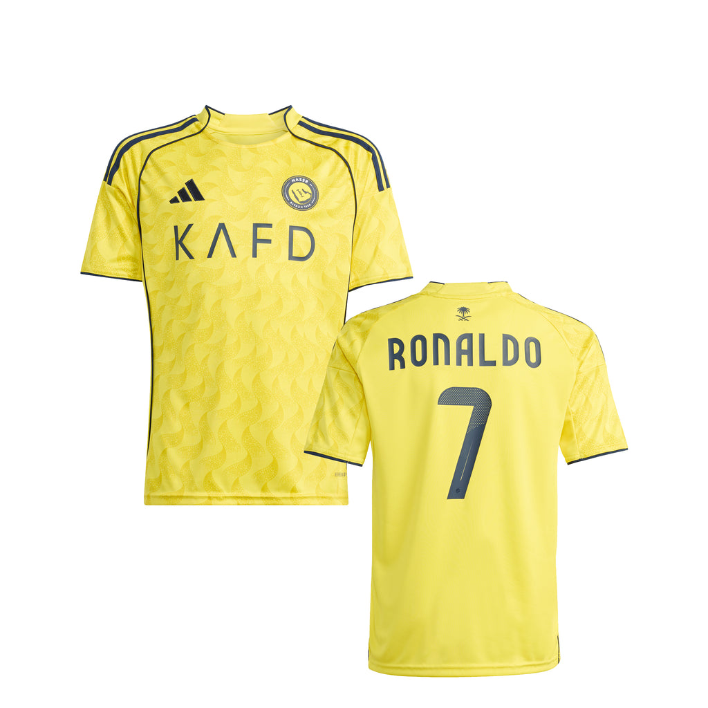 Al Nassr FC Youth 2025/26 Home Jersey w/ Ronaldo Nameset