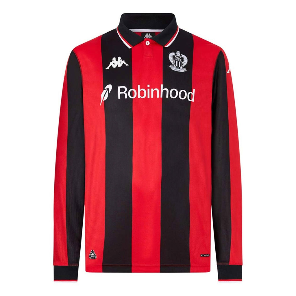 Olympique Gymnaste Club Nice Adult 2025-26 Home Long Sleeve Jersey