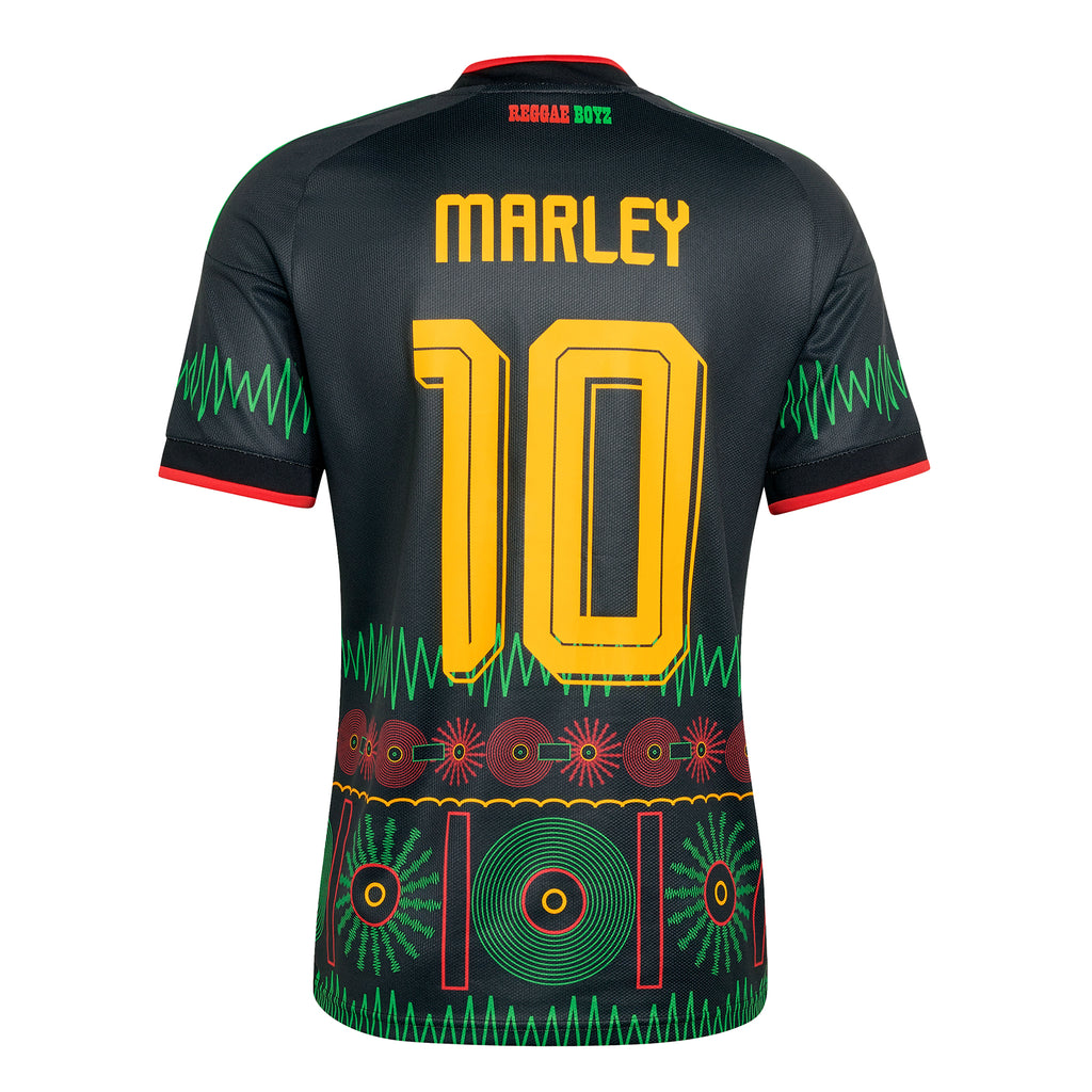 Jamaica Adult 2026 Away Jersey with Bob Marley #10 Nameset