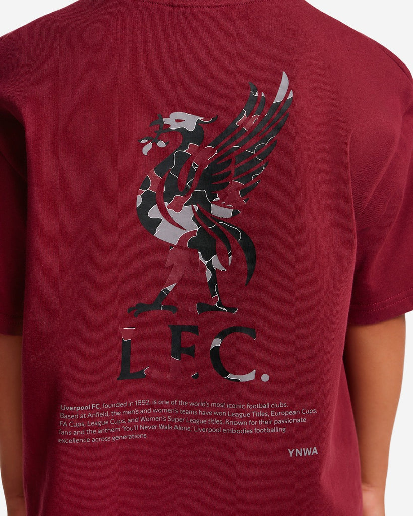 LFC Juniors Oversized YNWA Back Print Tee Cherry