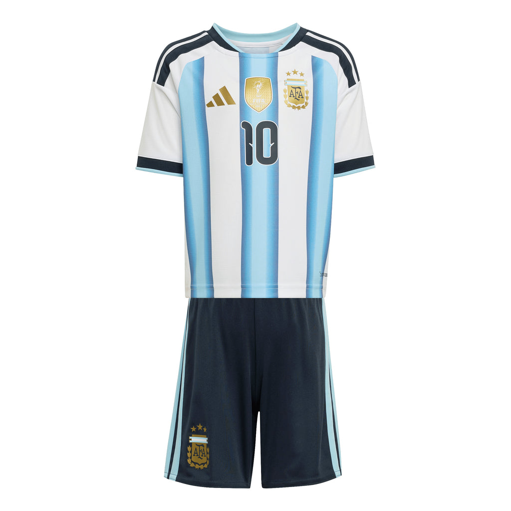 Argentina World Cup 2026 Home Mini Kit w/ Messi Nameset