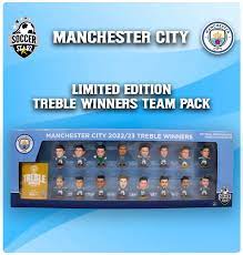 Soccerstarz - Manchester City Treble Winners 16 Figure Team Pack (Classic Kit - 2022-23)