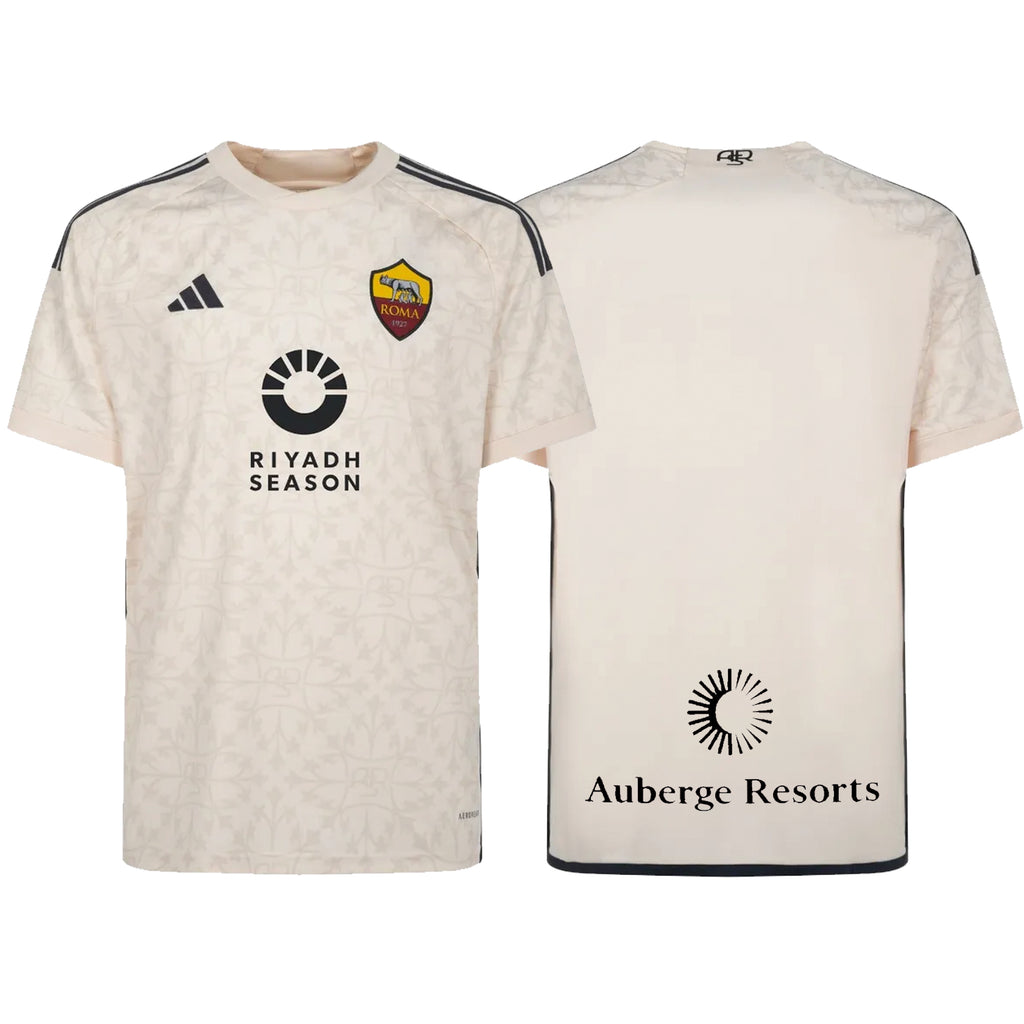 AS Roma Adult 2023-24 Away Jersey w/ Sponsors