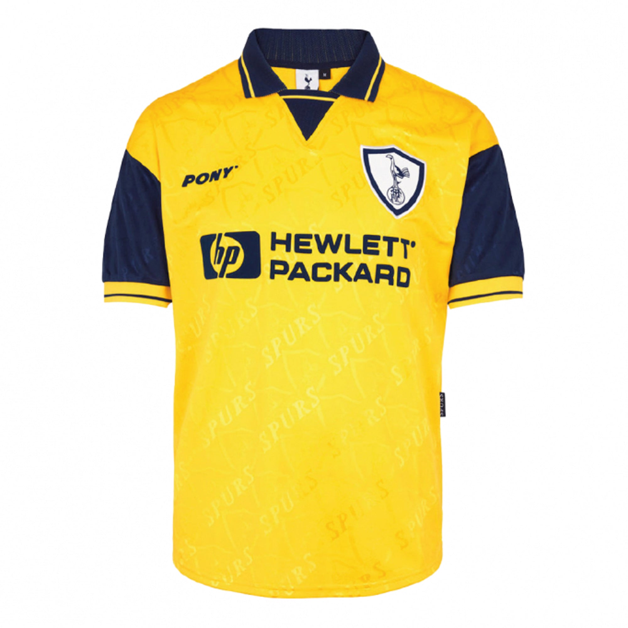 Maillot Tottenham Hotspur Extérieur Vintage 1995-1997 – PONY Taille L Jaune