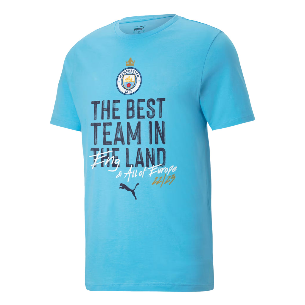 Manchester City Adult Champions League Winners Tee