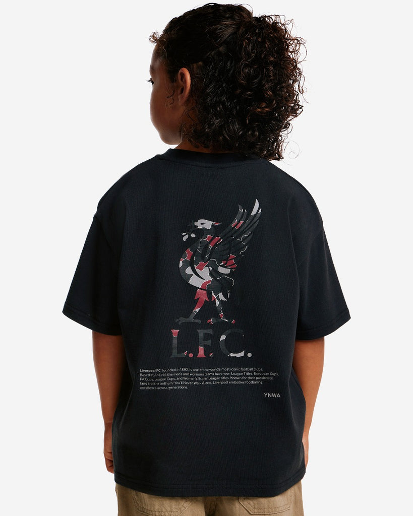 LFC Juniors Oversized YNWA Back Print Tee Grey