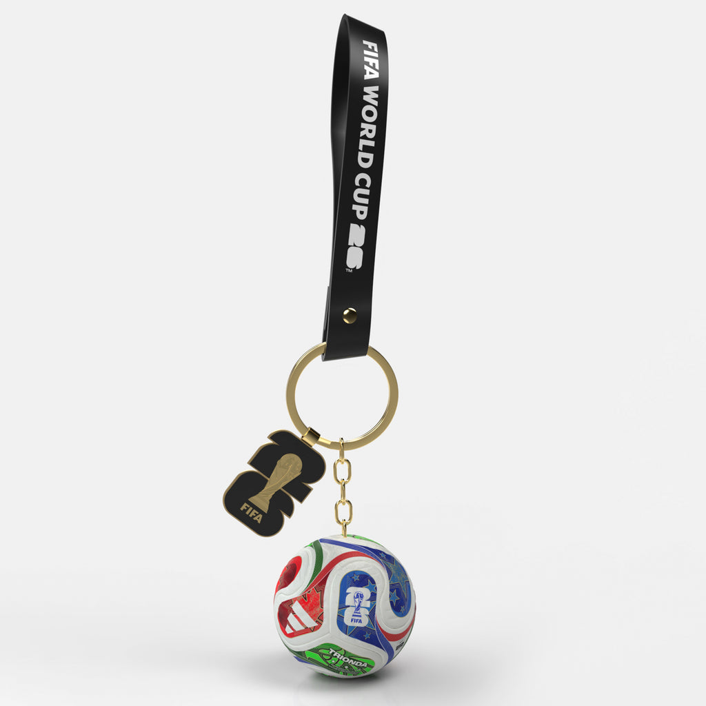 FIFA World Cup 26™ Trionda Official Match Ball Keyring w/ Charm and Strap