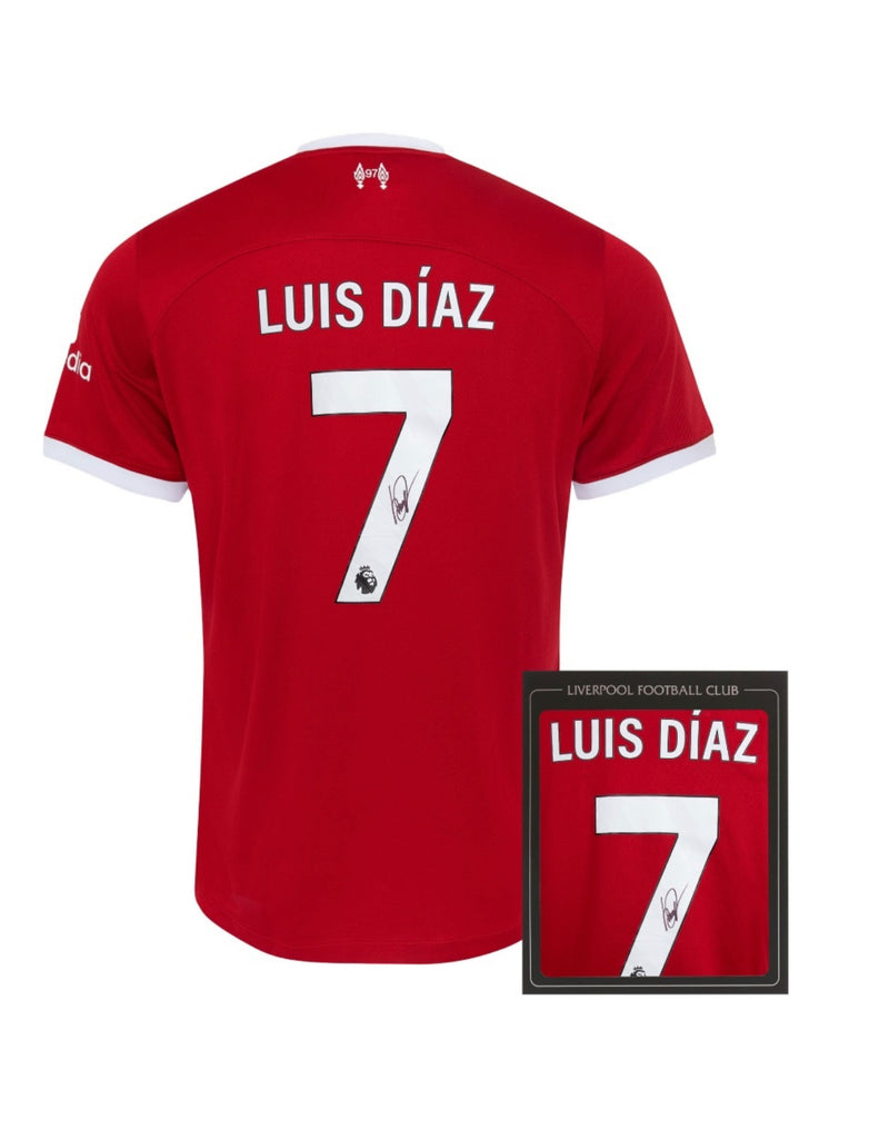 LFC Signed 23/24 Luis Diaz Boxed Shirt