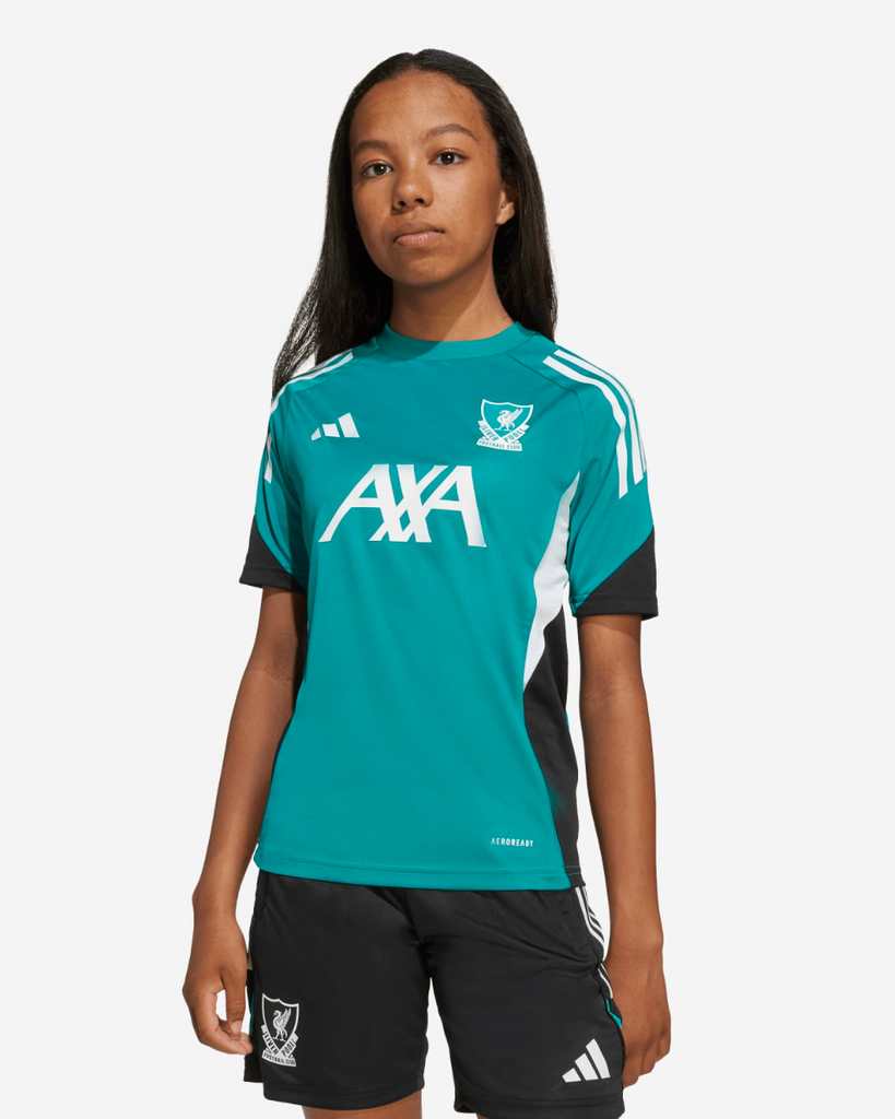 Liverpool Adidas Youth 25/26 European Short Sleeve Training Top