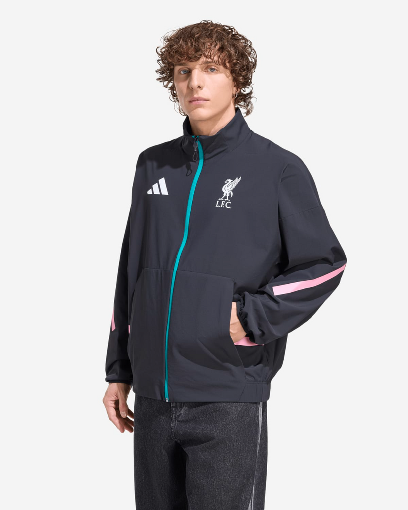 Liverpool Adidas Mens 25/26 Z.N.E Anthem Jacket Black