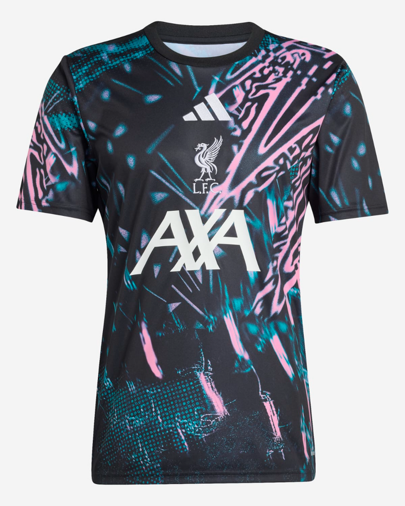 Liverpool Adidas Mens 25/26 Pre-Match Top Black