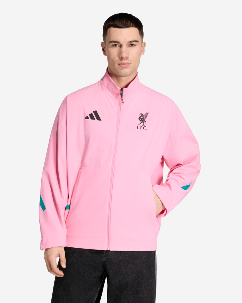 Liverpool Adidas Mens 25/26 Z.N.E Anthem Jacket Pink