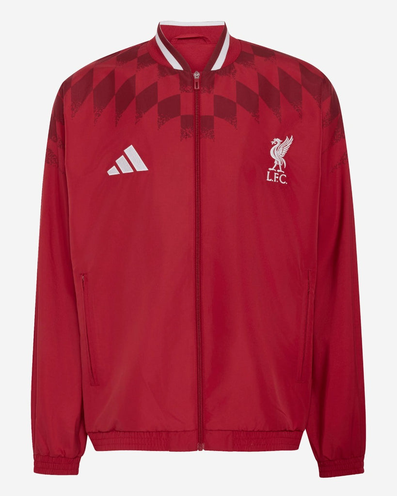 LFC adidas Mens 26/27 Stadium Track Top Active Maroon