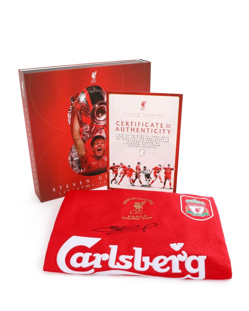 再入荷アイテム Gerrard Signed LFC Boxed Corporation Weston – Shirt 記念グッズ