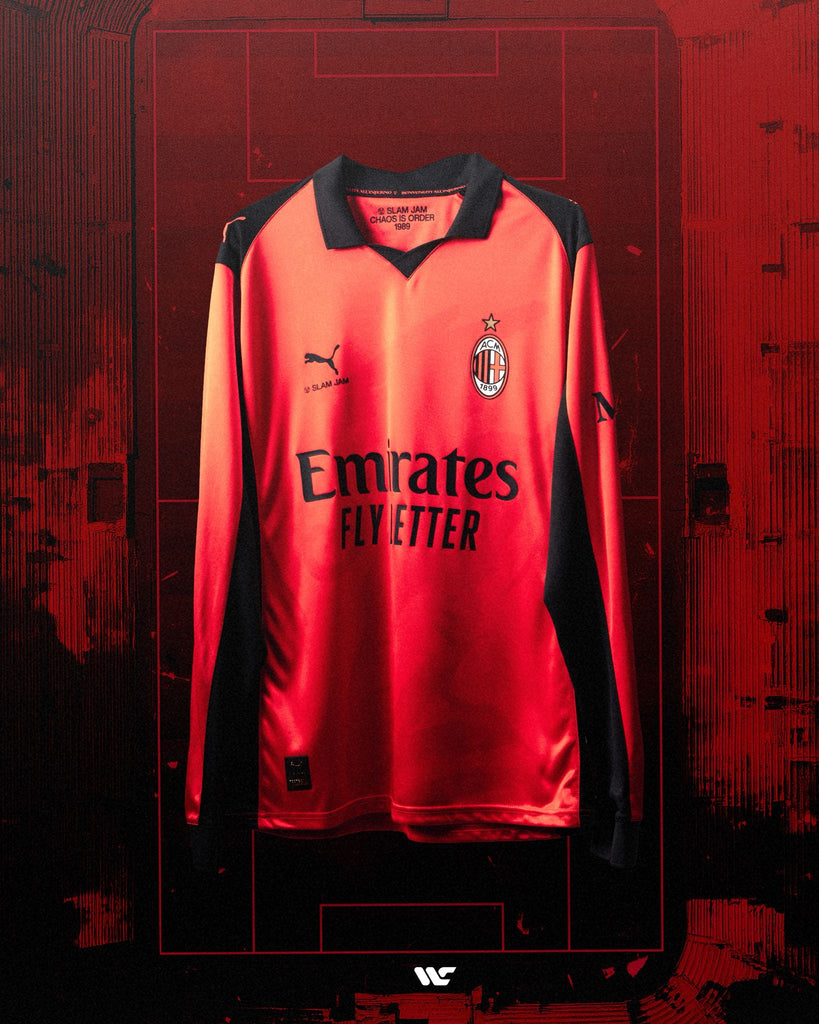 AC Milan X Slam Jam Adult 2025/26 Red Fourth Kit – Weston Corporation