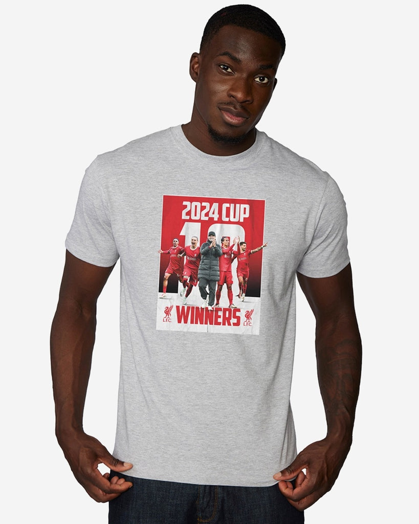 LFC Adults Carabao Cup 24 Winners Tee - Grey