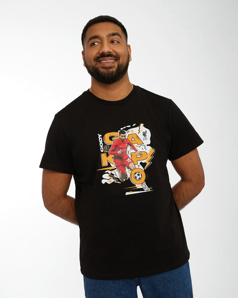 LFC Mens Gakpo Tee Black