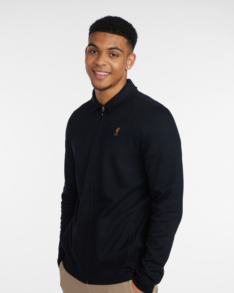 LFC Mens ZIp Through Collar Jacket Black