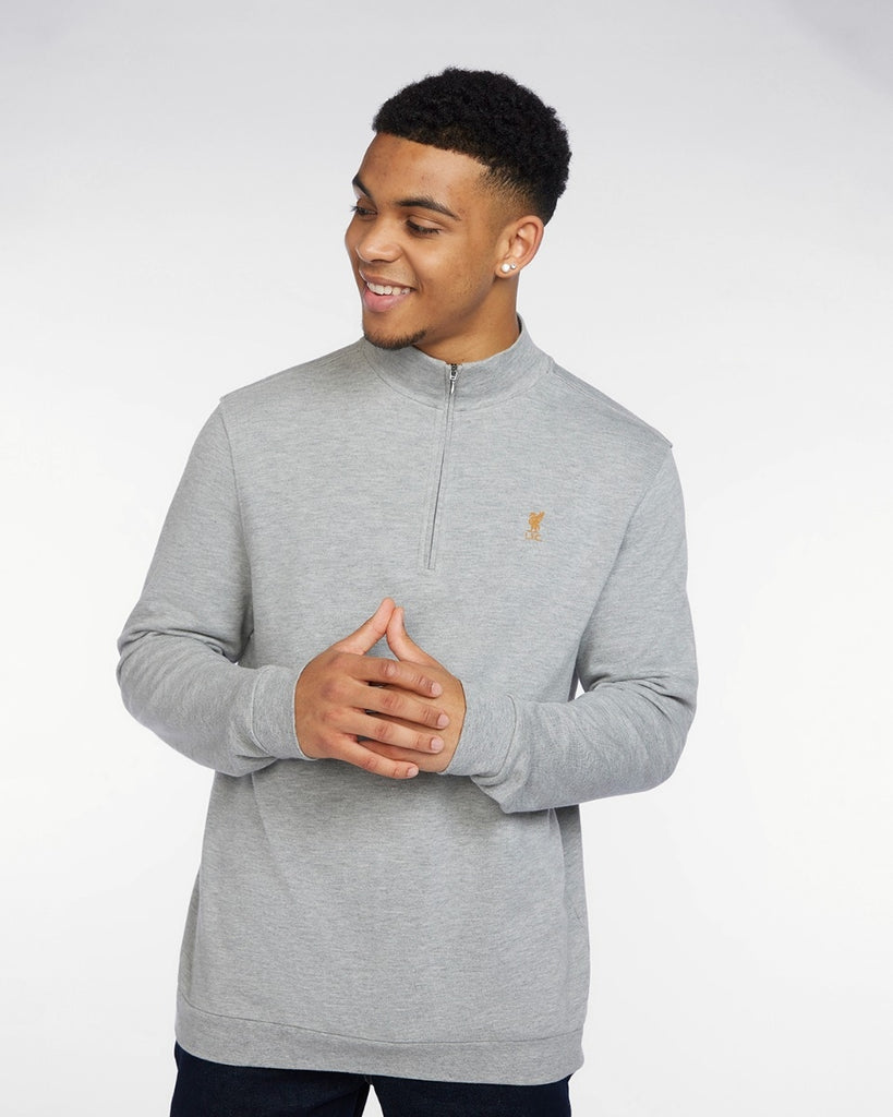 LFC Mens Quarter Zip Sweat Grey