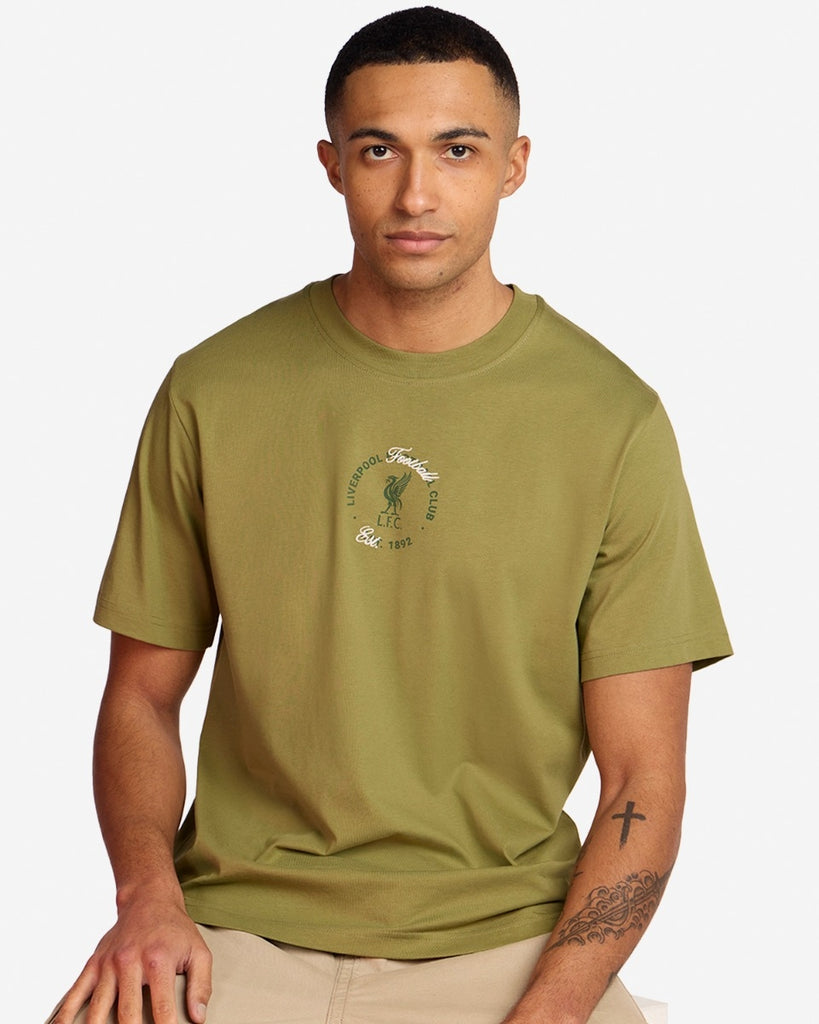 LFC Mens Liverbird Tee Khaki